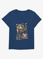 Aggretsuko Band Photo Girls T-Shirt Plus