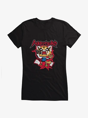 Aggretsuko Screaming Lyrics Girls T-Shirt