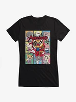 Aggretsuko Screaming Panels Girls T-Shirt