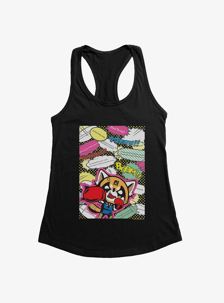 Aggretsuko Fighting Words Girls Tank