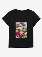 Aggretsuko Fighting Words Womens T-Shirt Plus
