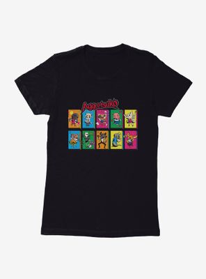 Aggretsuko Character Panels Womens T-Shirt