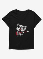 Aggretsuko Metal Hard Rock Womens T-Shirt Plus
