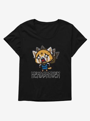 Aggretsuko Metal Headbanger Womens T-Shirt Plus