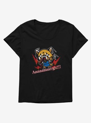Aggretsuko Metal Raging Womens T-Shirt Plus