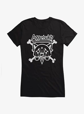 Aggretsuko Metal Crossbones Girls T-Shirt
