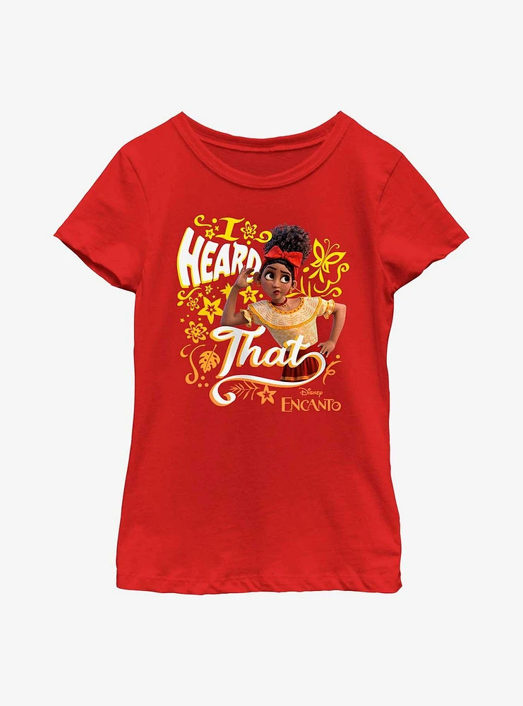 Disney Encanto Dolores Heard That Youth Girls T-Shirt