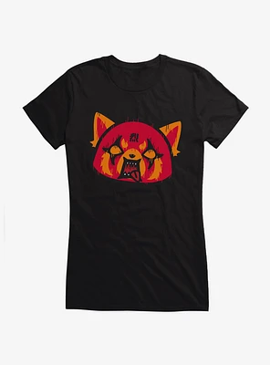 Aggretsuko Metal Rock Out To The Max Girls T-Shirt