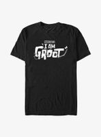 Marvel I Am Groot White Logo T-Shirt