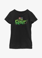 Marvel I Am Groot Main Logo Youth Girls T-Shirt