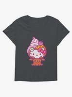 Hello Kitty Sweet Kaiju Sundae Girls T-Shirt Plus