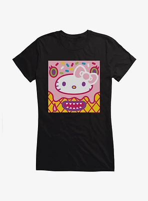 Hello Kitty Sweet Kaiju Cone Girls T-Shirt