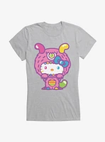 Hello Kitty Sweet Kaiju Fuzzy Girls T-Shirt