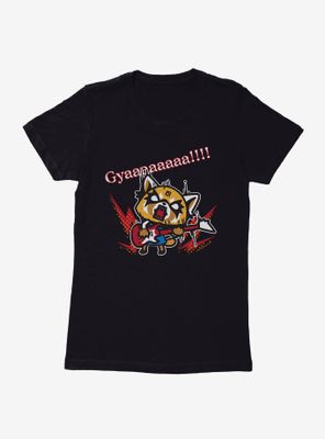 Aggretsuko Metal Guitar Rock & Roll Womens T-Shirt