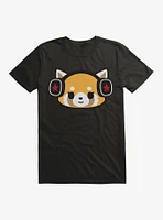 Aggretsuko Metal Headphones T-Shirt