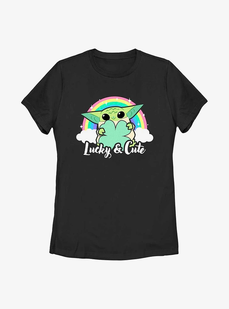 Star Wars The Mandalorian Cute Rainbow Womens T-Shirt