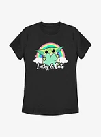 Star Wars The Mandalorian Cute Rainbow Womens T-Shirt