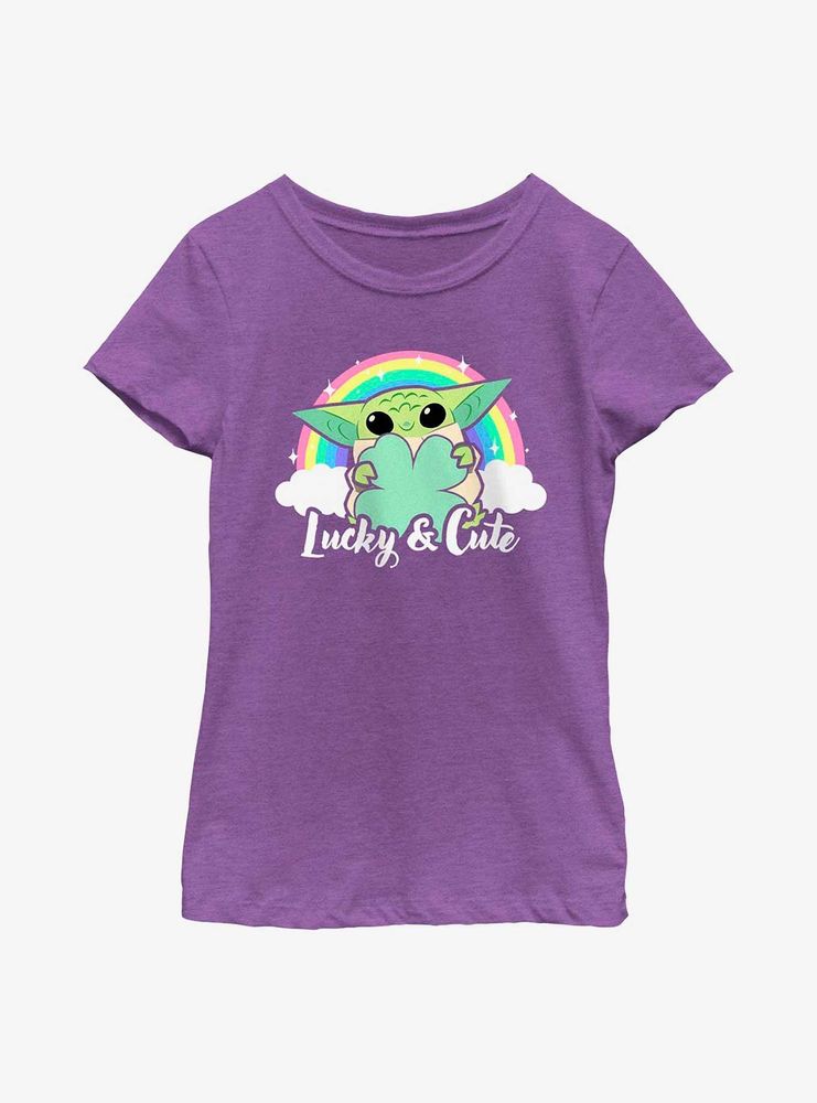 Star Wars The Mandalorian Cute Rainbow Youth Girls T-Shirt