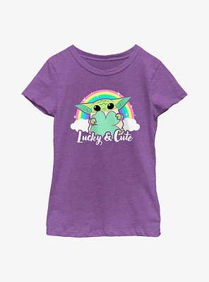 Star Wars The Mandalorian Cute Rainbow Youth Girls T-Shirt