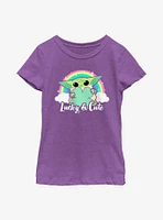 Star Wars The Mandalorian Cute Rainbow Youth Girls T-Shirt