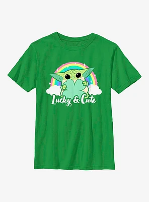Star Wars The Mandalorian Cute Rainbow Youth T-Shirt