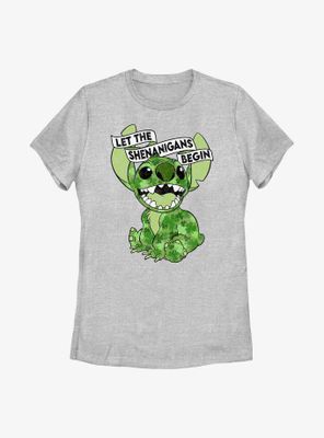 Disney Lilo And Stitch Clovers Womens T-Shirt
