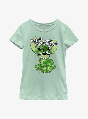 Disney Lilo And Stitch Clovers Youth Girls T-Shirt