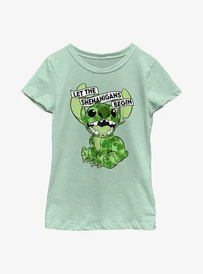 Disney Lilo And Stitch Clovers Youth Girls T-Shirt