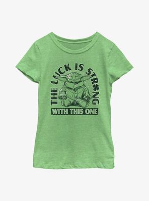 Star Wars The Mandalorian Luck Is Strong Youth Girls T-Shirt