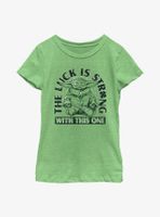 Star Wars The Mandalorian Luck Is Strong Youth Girls T-Shirt