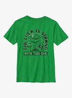 Star Wars The Mandalorian Luck Is Strong Youth T-Shirt
