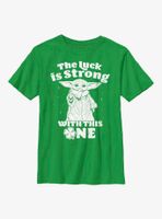 Star Wars The Mandalorian Strong With Luck Youth T-Shirt