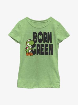 Nintendo Born Green Youth Girls T-Shirt