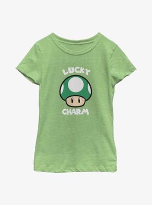 Nintendo Lucky Mushroom Youth Girls T-Shirt