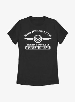 Marvel Spider-Man Spidey Clover Collegiate Womens T-Shirt