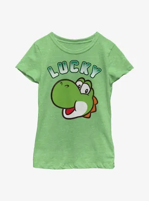 Super Mario Yoshi Lucky Patty Youth Girls T-Shirt
