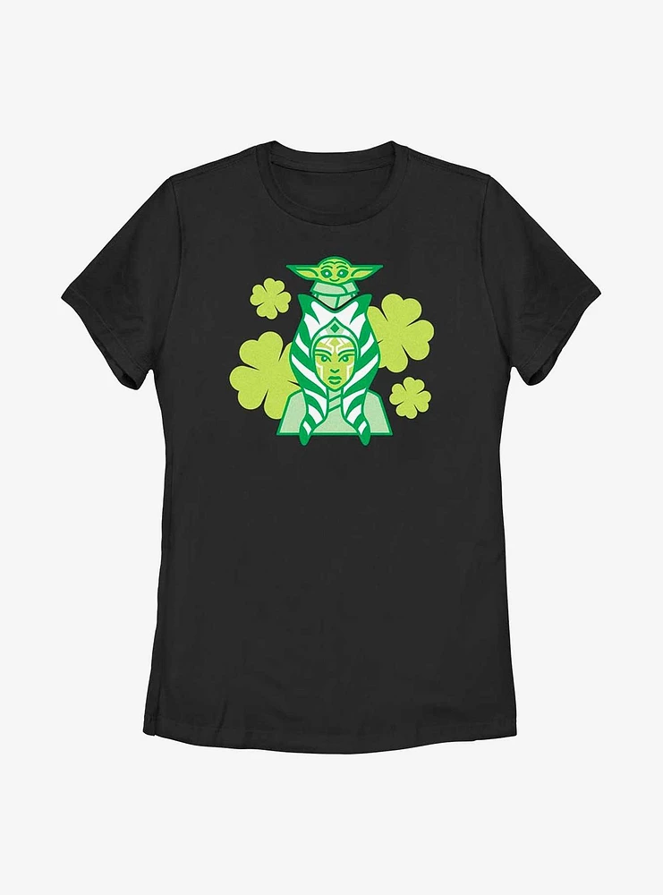 Star Wars The Mandalorian Ahsoka Yoda Womens T-Shirt