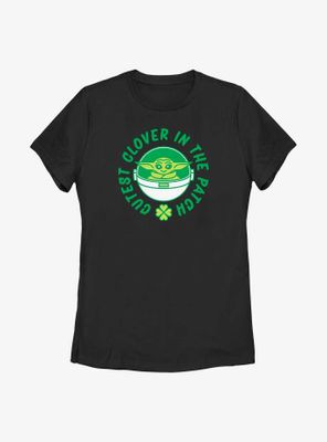 Star Wars The Mandalorian Clover Patch Womens T-Shirt