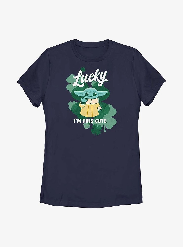 Star Wars The Mandalorian Lucky Cute Womens T-Shirt