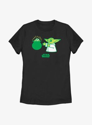 Star Wars The Mandalorian Yoda Snack Womens T-Shirt