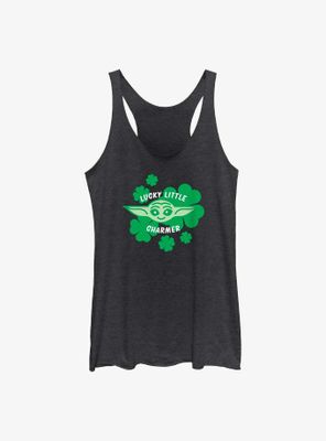 Star Wars The Mandalorian Lucky Charmer Clovers Womens Tank Top