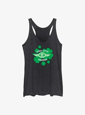 Star Wars The Mandalorian Lucky Charmer Clovers Womens Tank Top