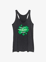 Star Wars The Mandalorian Lucky Charmer Clovers Womens Tank Top