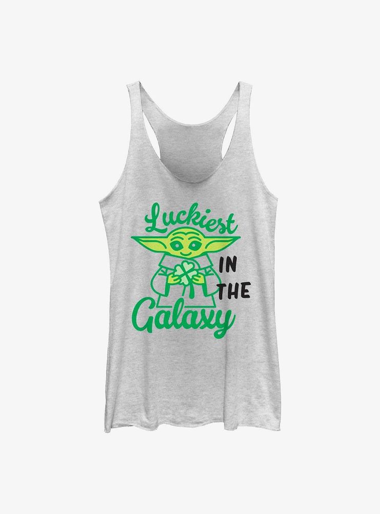 Star Wars The Mandalorian Lucky Galaxy Womens Tank Top