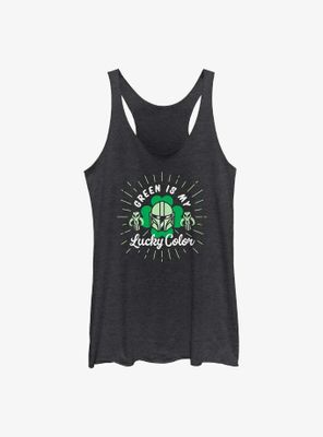 Star Wars The Mandalorian Mando Lucky Color Womens Tank Top