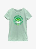 Star Wars The Mandalorian Clover Patch Youth Girls T-Shirt