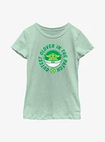Star Wars The Mandalorian Clover Patch Youth Girls T-Shirt