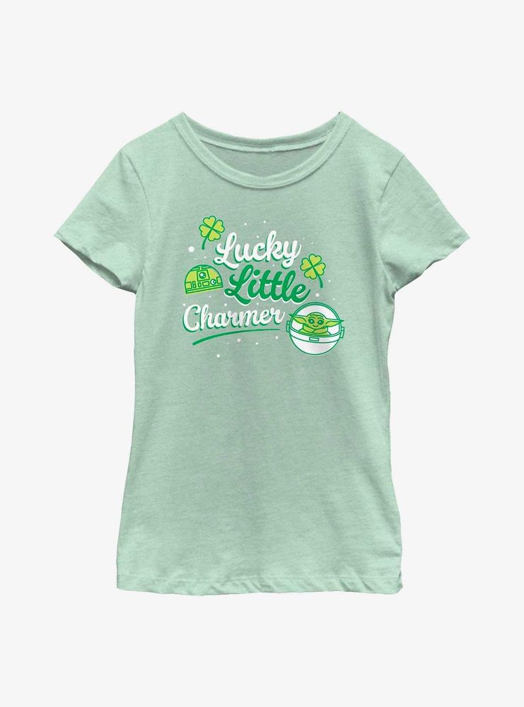 Star Wars The Mandalorian Little Charmer Dots Youth Girls T-Shirt