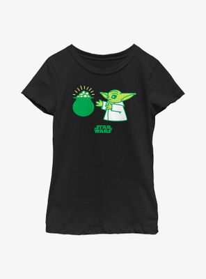Star Wars The Mandalorian Yoda Snack Youth Girls T-Shirt