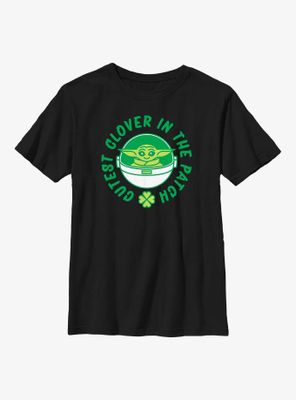 Star Wars The Mandalorian Clover Patch Youth T-Shirt